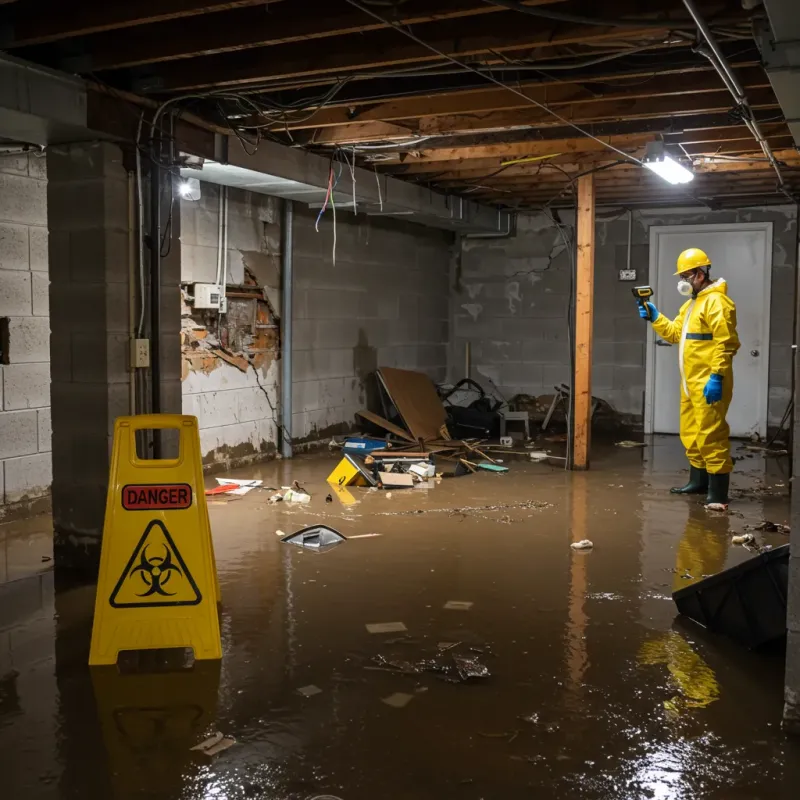 Flooded Basement Electrical Hazard in Mohave Valley, AZ Property